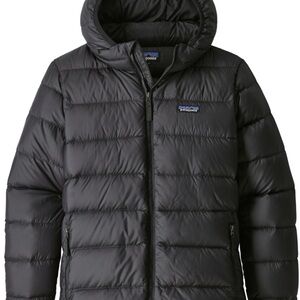 Patagonia boys hi-Loft down sweater hoody Kids Navy Puffer Jacket